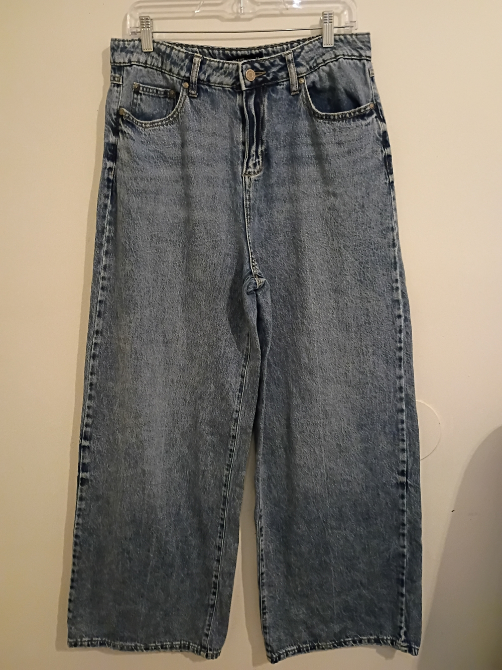 Sincerely Jules Women's Light Blue Denim Jeans Wide Leg High‎ -rise Sz 11/30